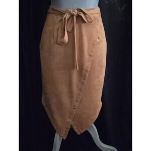 Sugar Lips Faux Suede Asymmetrical Skirt XS New! New With Tags